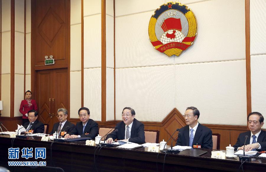 （两会）政协第十二届全国委员会第一次主席会议举行　俞正声主持
