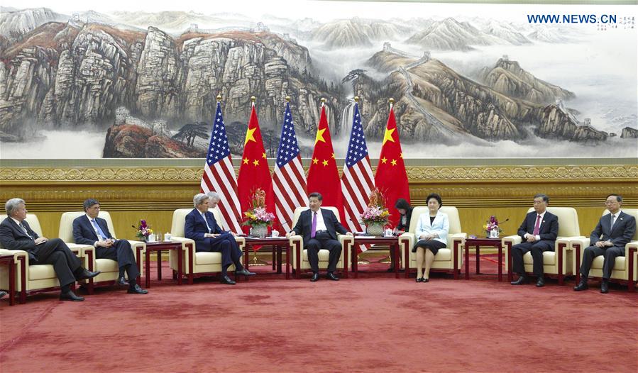 CHINA-BEIJING-XI JINPING-U.S.-JOHN KERRY-JACOB LEW-MEETING(CN)