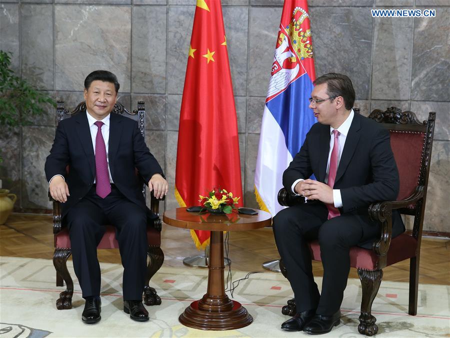 SERBIA-CHINA-XI JINPING-PM-MEETING