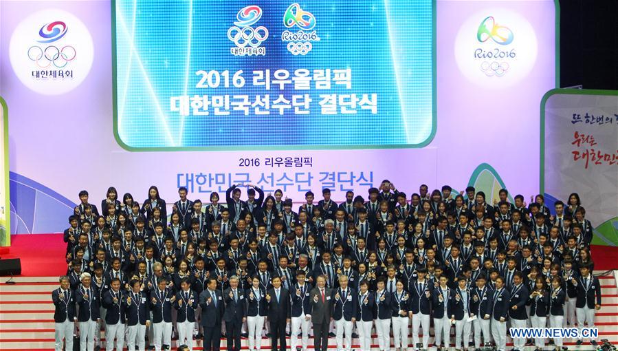 (SP)SOUTH KOREA-SEOUL-RIO OLYMPICS-DELEGATION INAUGURAL CEREMONY