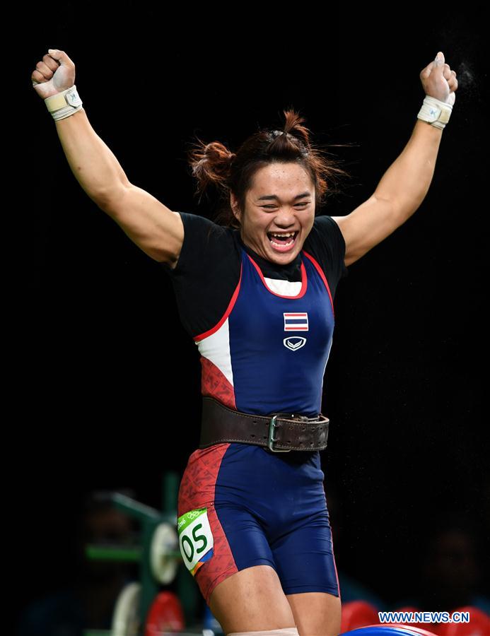 (SP)BRAZIL-RIO DE JANEIRO-OLYMPICS-WEIGHTLIFTING-WOMEN'S 58KG