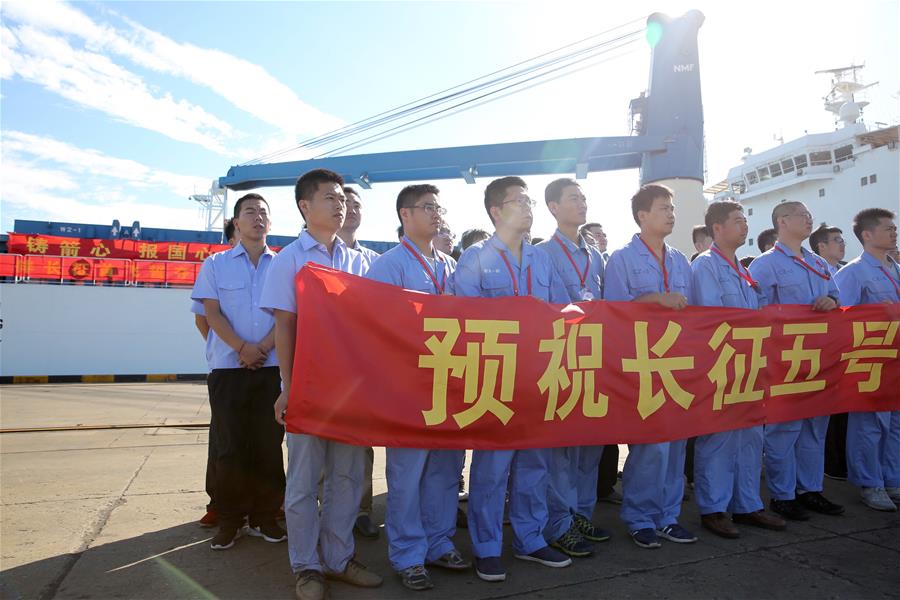 CHINA-TIANJIN-LONG MARCH-5 ROCKET-TRANSPORT (CN) 