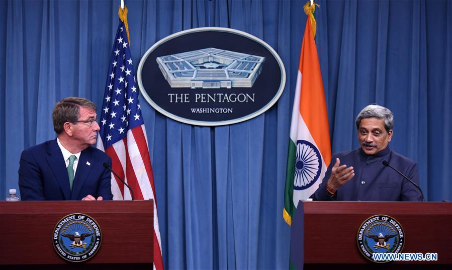 U.S.-WASHINGTON-INDIA-DEFENSE-DIPLOMACY