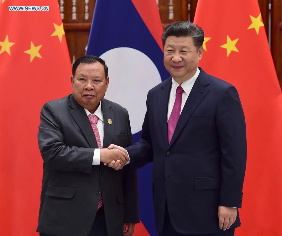 (G20 SUMMIT)CHINA-HANGZHOU-XI JINPING-LAOTIAN PRESIDENT-MEETING (CN)