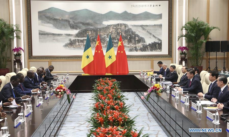 (G20 SUMMIT)CHINA-HANGZHOU-XI JINPING-SENEGALESE PRESIDENT-MEETING (CN)
