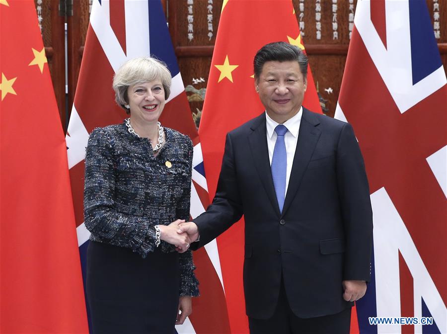 （杭州G20·时政）习近平会见英国首相特雷莎·梅