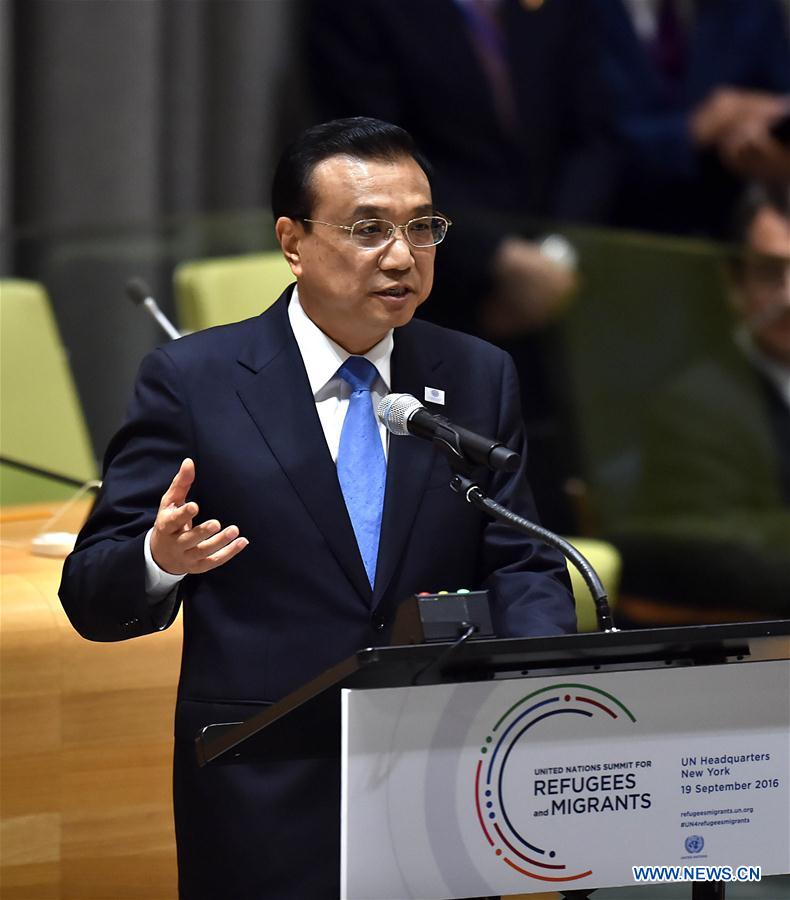 US-CHINESE PREMIER-UN GENERAL ASSEMBLY-SUMMIT(CN)