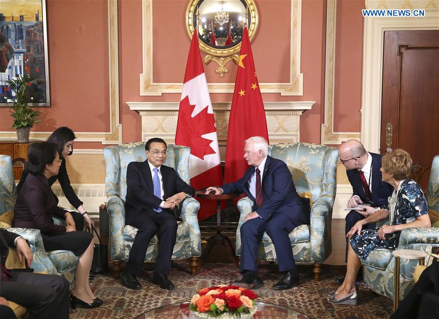 CANADA-OTTAWA-CHINESE PREMIER-GOVERNOR GENERAL-MEETING