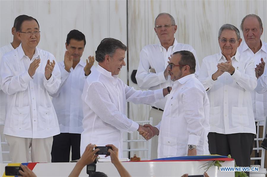 [SPOTLIGHT]COLOMBIA-CARTAGENA-FARC-PEACE DEAL-SIGNING