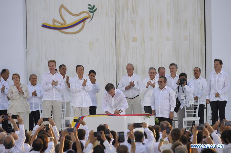 [SPOTLIGHT]COLOMBIA-CARTAGENA-FARC-PEACE DEAL-SIGNING