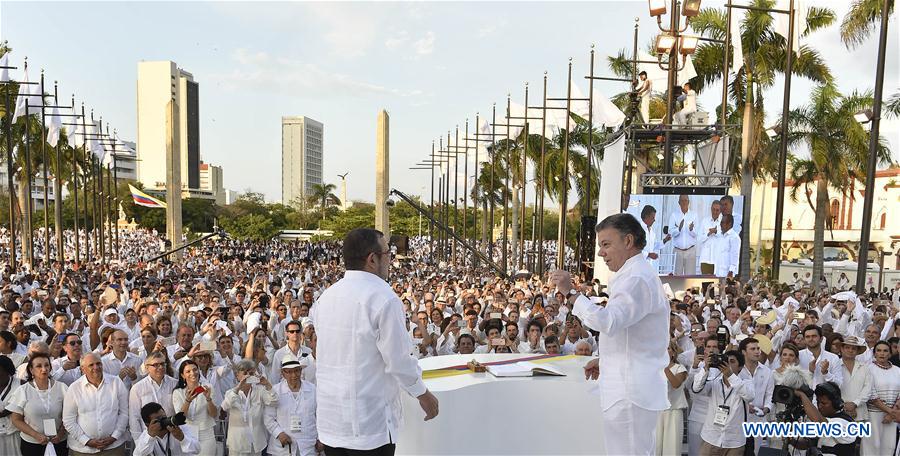 COLOMBIA-CARTAGENA-FARC-PEACE DEAL-SIGNING