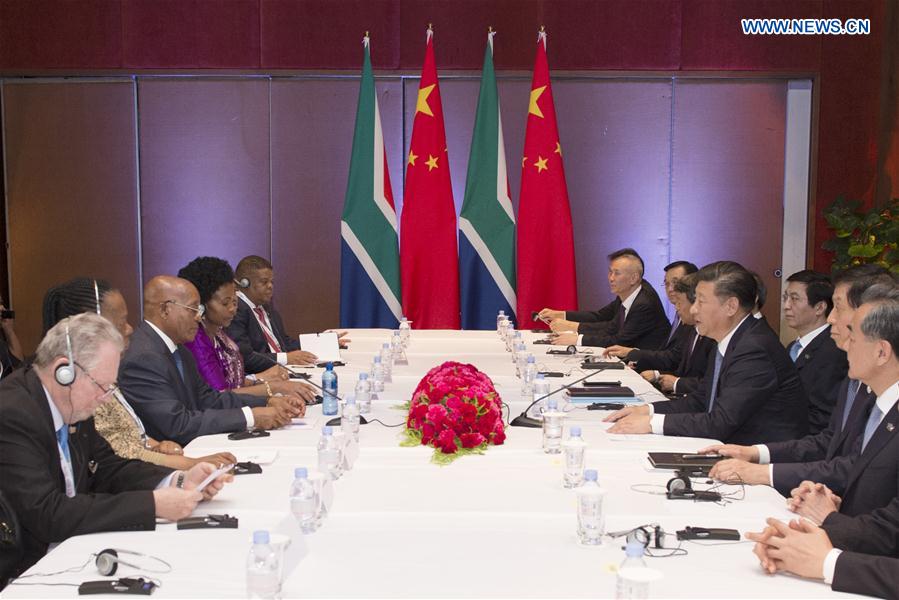 INDIA-GOA-CHINA-SOUTH AFRICA-XI JINPING-ZUMA-MEETING