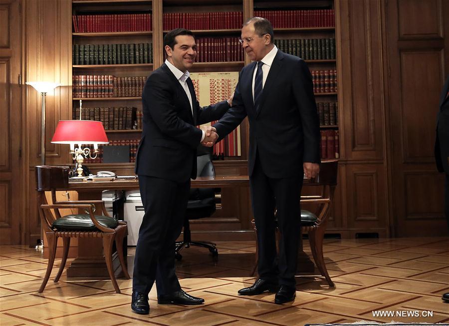GREECE-ATHENS-PM-RUSSIA-FM-MEETING