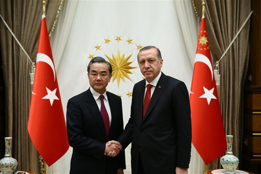 TURKEY-ANKARA-CHINA-FM-WANG YI-PRESIDENT-ERDOGAN-MEETING
