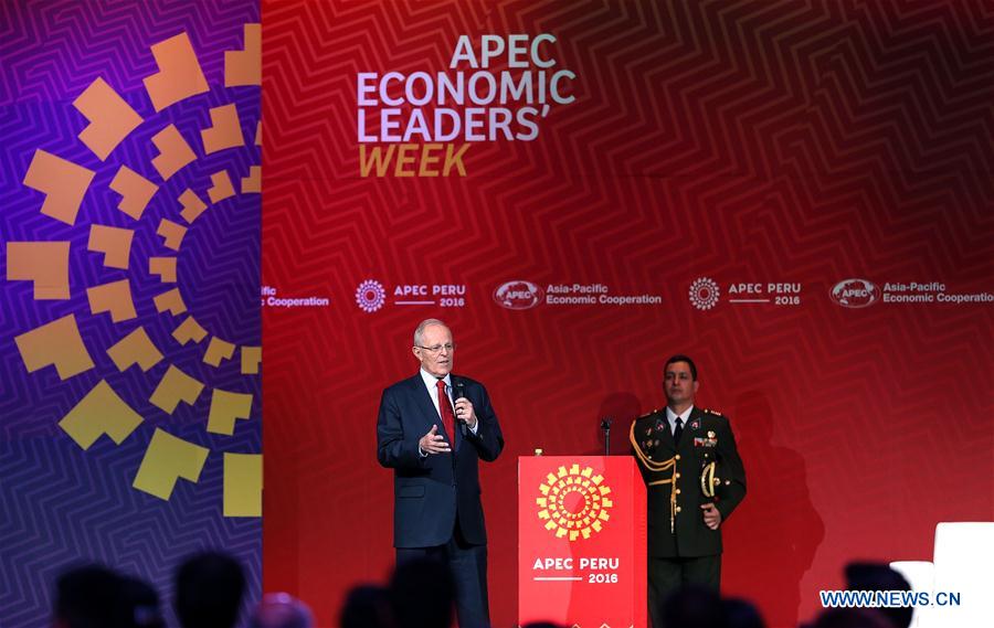PERU-LIMA-APEC ECONOMIC LEADERS' WEEK-PRESS CONFERENCE-KUCZYNSKI