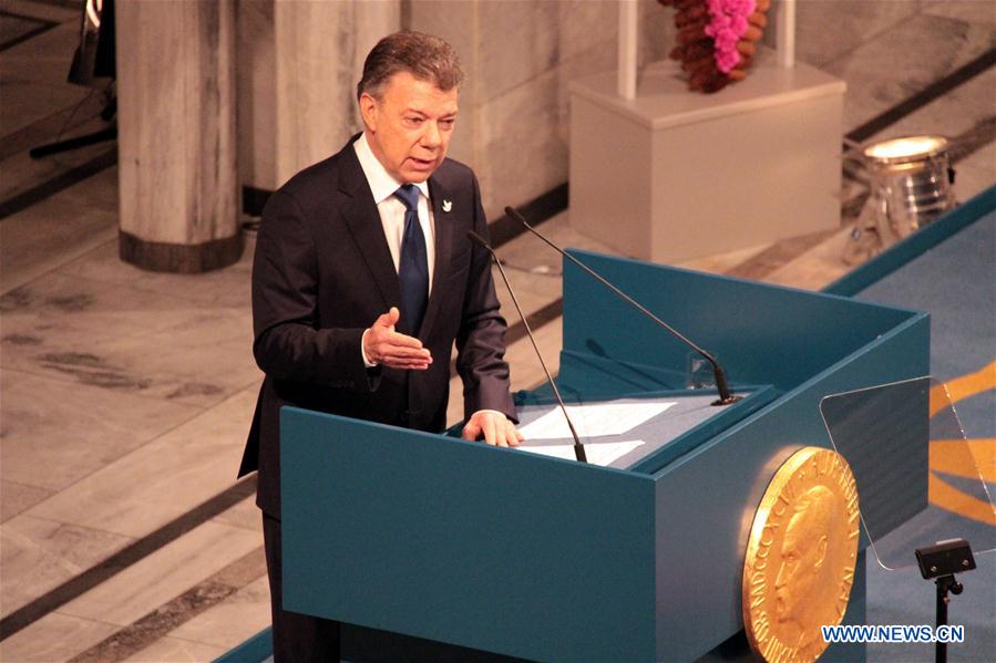 NORWAY-OSLO-COLOMBIA-PRESIDENT-NOBEL PEACE PRIZE