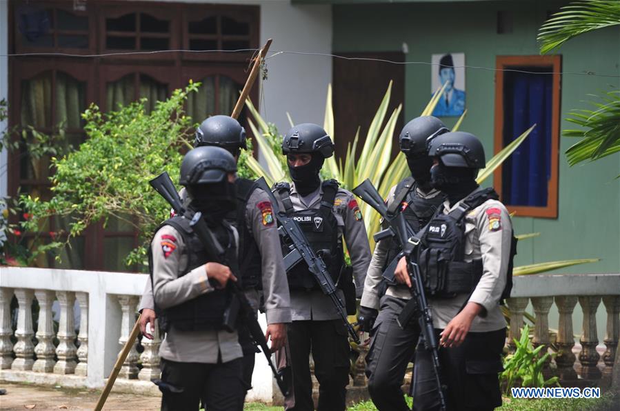 INDONESIA-TANGERANG-MILITANTS-LAW ENFORCEMENT