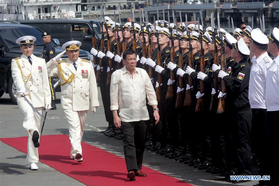 PHILIPPINES-MANILA-DUTERTE-RUSSIAN WARSHIP-VISIT