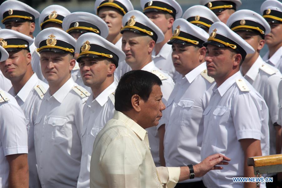 PHILIPPINES-MANILA-DUTERTE-RUSSIAN WARSHIP-VISIT