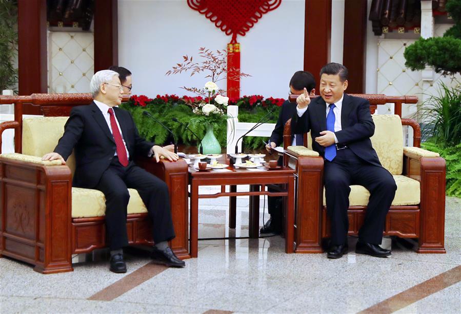 CHINA-BEIJING-XI JINPING-VIETNAM-NGUYEN PHU TRONG-TALKS (CN)
