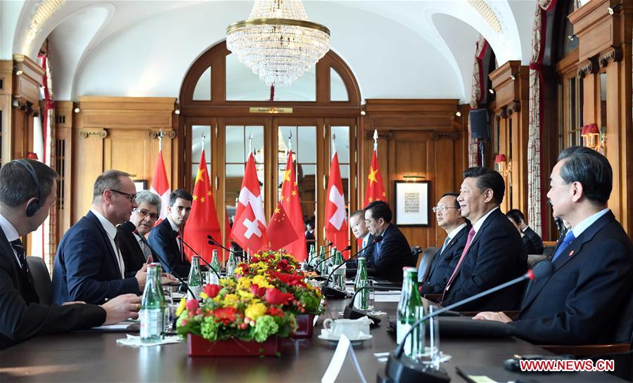 SWITZERLAND-CHINA-XI JINPING-PARLIAMENT-MEETING 