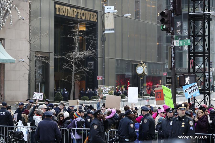 U.S.-NEW YORK-ANTI-TRUMP PROTEST