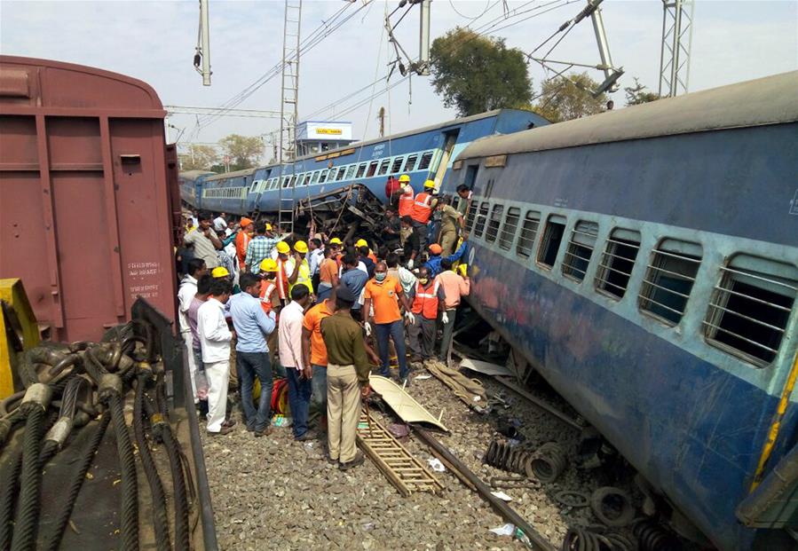 INDIA-VIZIANAGARAM-TRAIN-DERAIL ACCIDENT