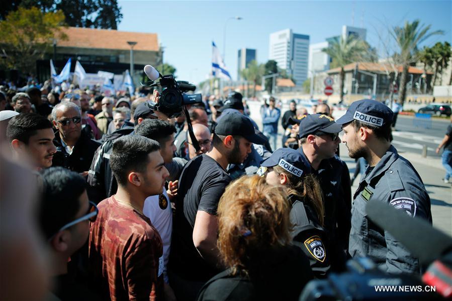 ISRAEL-TEL AVIV-ELOR AZARIA-SENTENCE-PROTEST