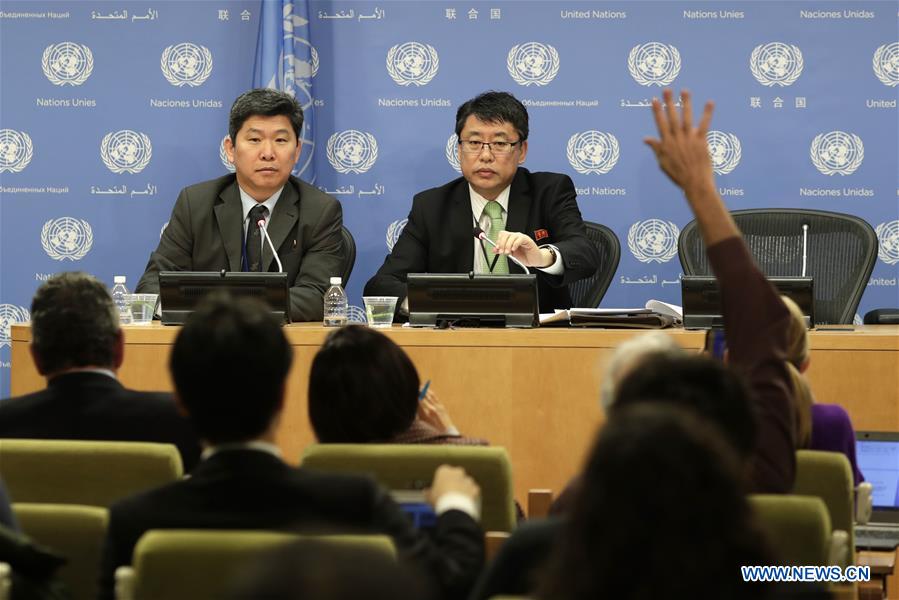 UN-DPRK-KIM IN RYONG-PRESS CONFERENCE