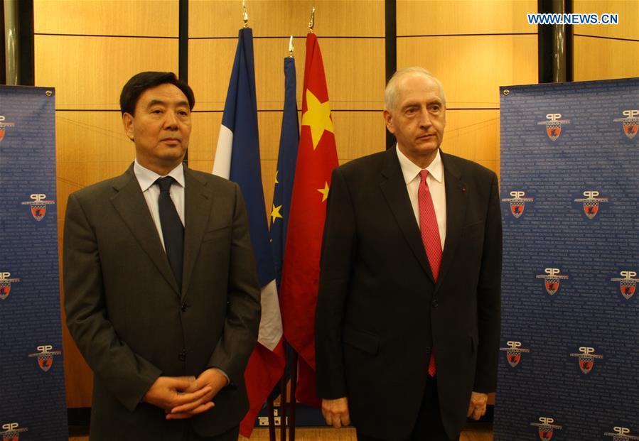 FRANCE-PARIS-POLICE CHIEF-CHINESE AMBASSADOR-MEETING