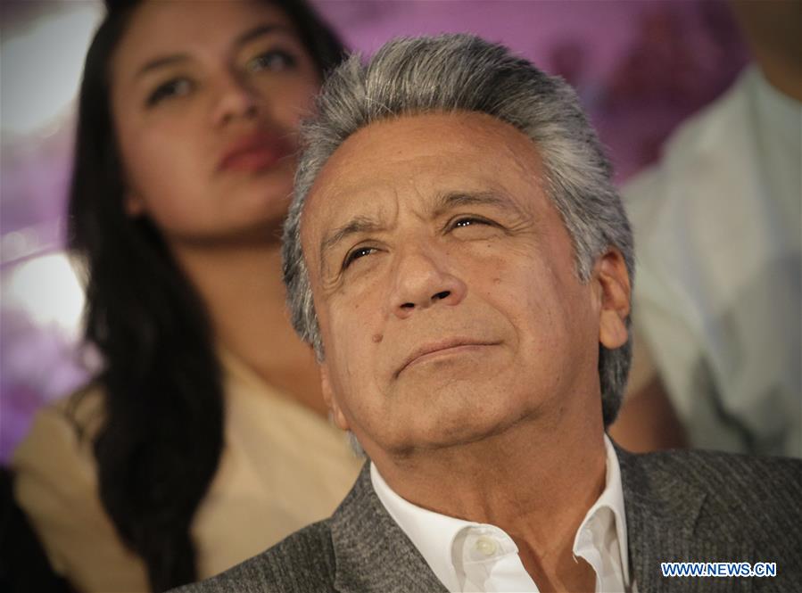 ECUADOR-QUITO-PRESIDENTIAL ELECTION-LENIN MORENO-WINNING
