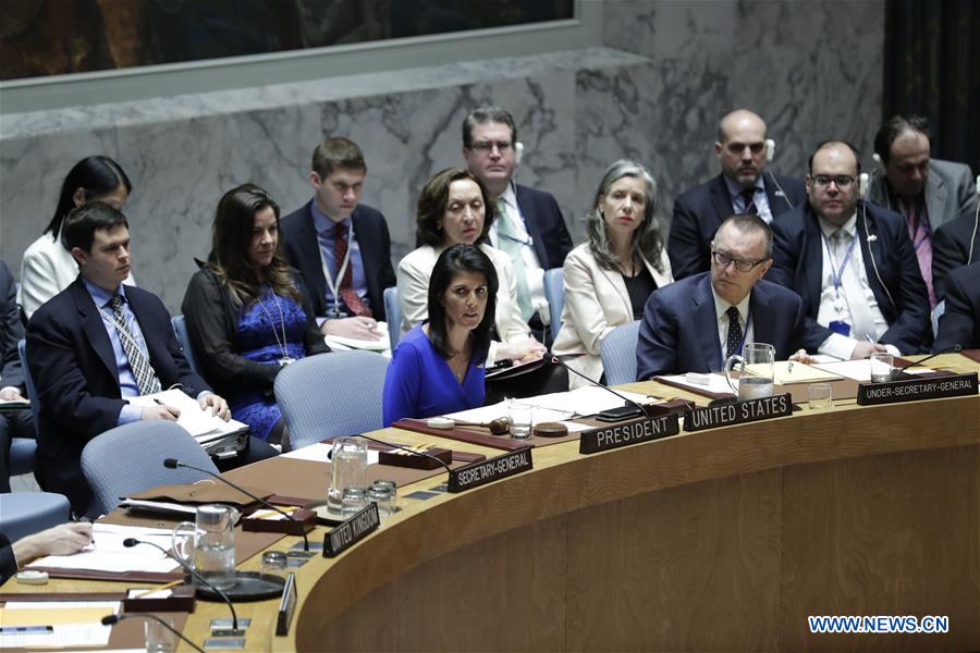 UN-SECURITY COUNCIL-EMERGENCY MEETING-SYRIA-ALLEGED CHEMICAL WEAPON ATTACK