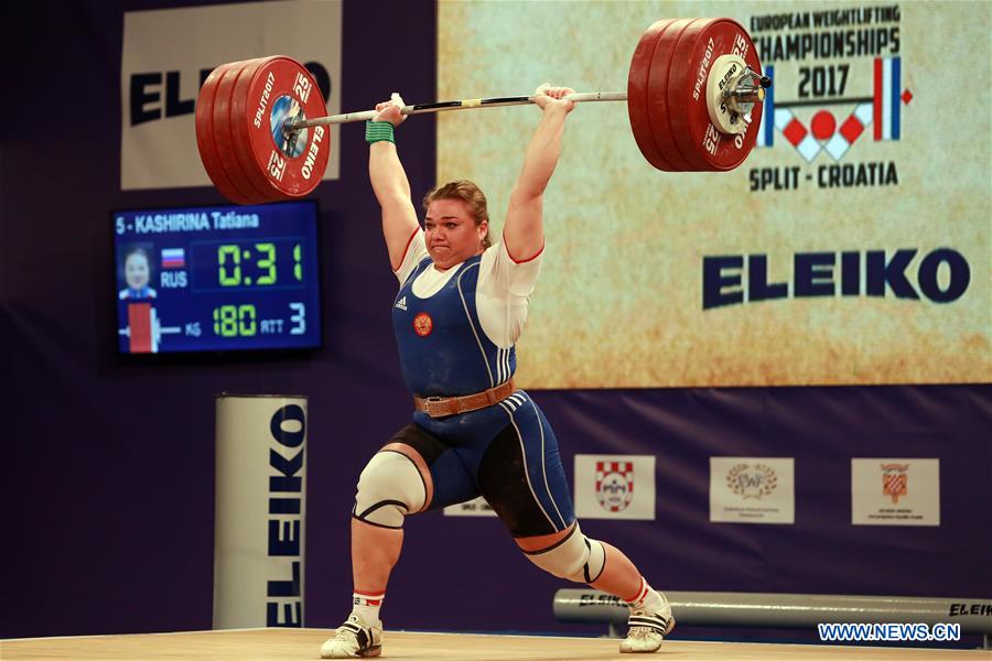 (SP)CROATIA-SPLIT-WEIGHTLIFTING-EUROPEAN CHAMPIONSHIP-WOMEN'S +90kg
