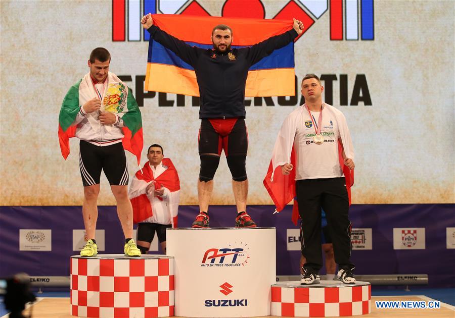 (SP)CROATIA-SPLIT-WEIGHTLIFTING-EUROPEAN CHAMPIONSHIP-MEN'S 105kg
