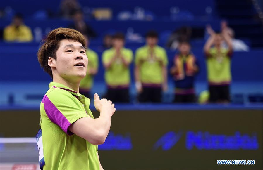(SP)CHINA-WUXI-TABLE TENNIS-2017 ITTF ASIAN CHAMPIONSHIPS-MEN'S TEAM QUARTERFINAL(CN)
