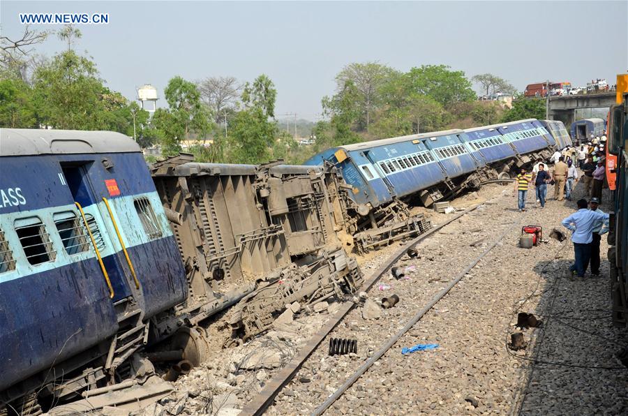 INDIA-RAMPUR-TRAIN DERAIL ACCIDENT