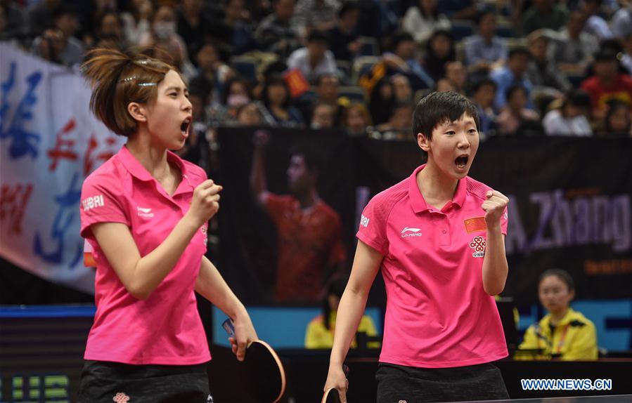 (SP)CHINA-WUXI-TABLE TENNIS-ASIAN CHAMPIONSHIPS-WOMEN'S DOUBLES