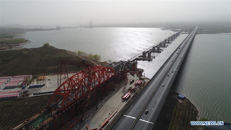 #CHINA-BEIJING-ZHANGJIAKOU-RAILWAY-BRIDGE CONSTRUCTION (CN*)