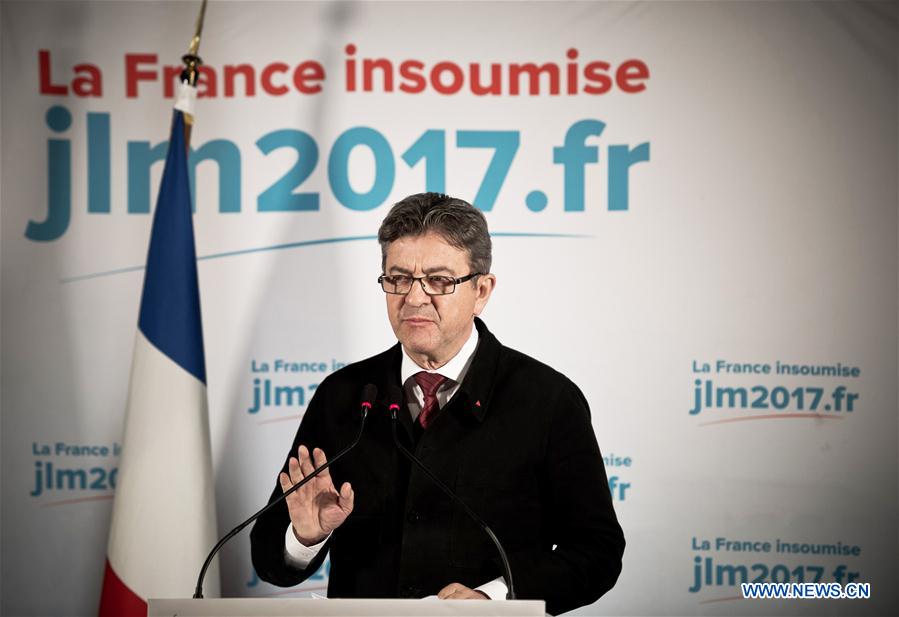FRANCE-PARIS-PRESIDENTIAL ELECTION-FIRST ROUND-MELENCHON
