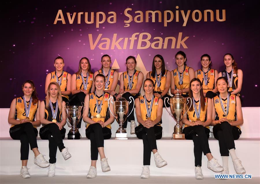 (SP)TURKEY-ISTANBUL-VAKIFBANK-CEV CHAMPIONS-PRESS CONFERENCE