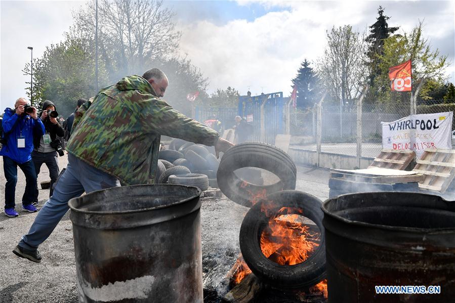 FRANCE-AMIENS-WHIRLPOOL-PROTEST