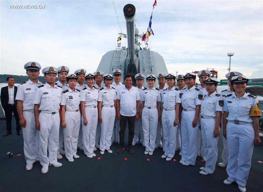 THE PHILIPPINES-DAVAO CITY-CHINESE NAVAL FLEET-VISIT