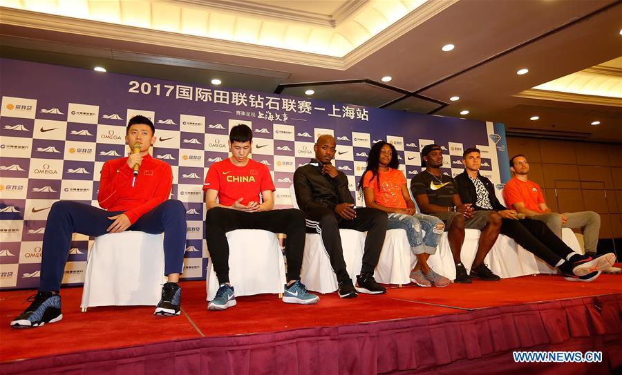 (SP)CHINA-SHANGHAI-ATHLETICS-IAAF-DIAMOND LEAGUE-PRESS CONFERENCE(CN)