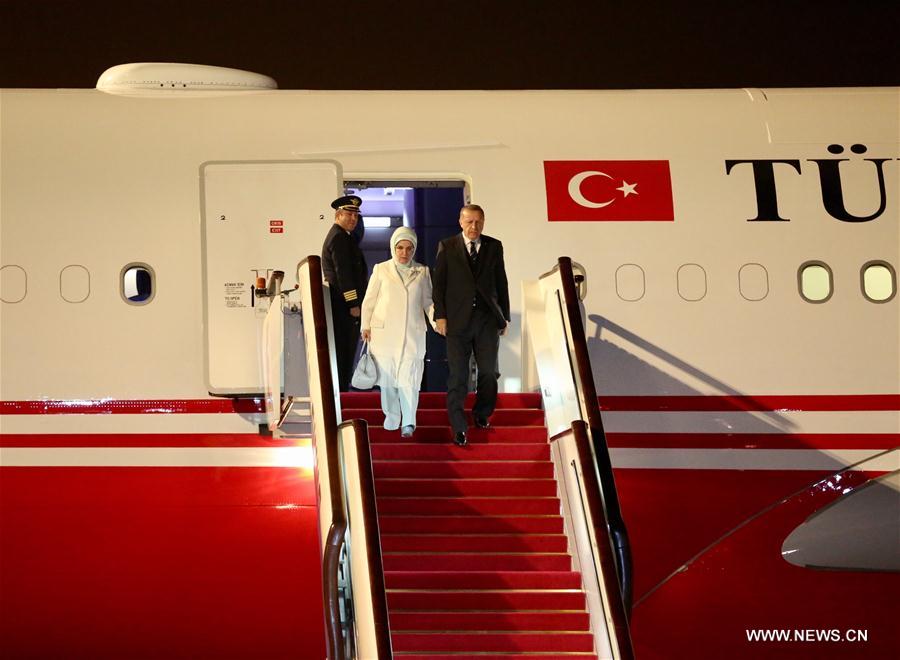 (BRF)CHINA-BELT AND ROAD FORUM-TURKISH PRESIDENT-ARRIVAL (CN)