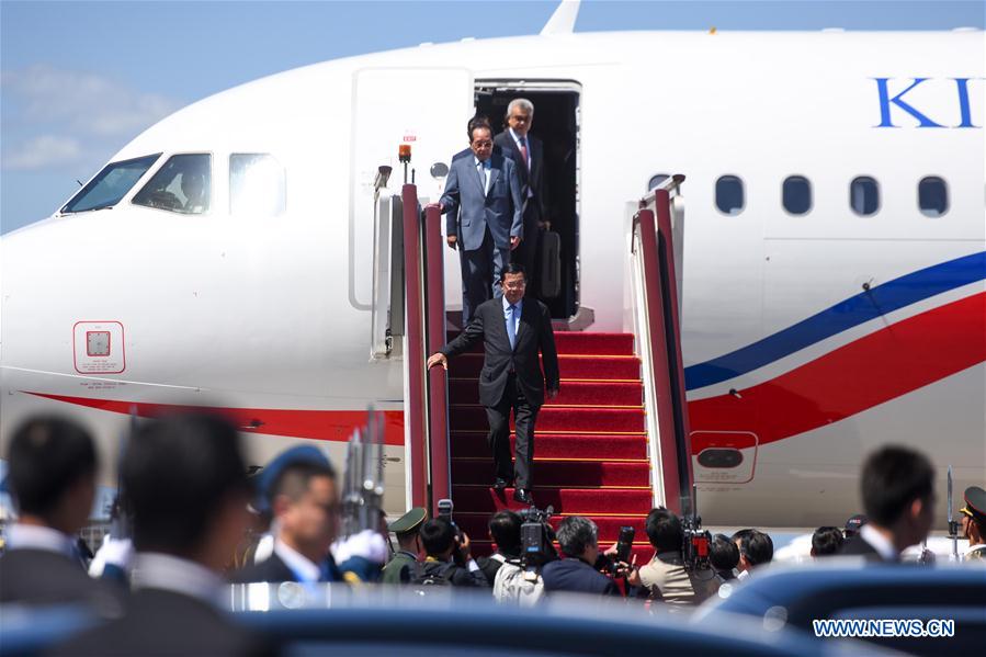 (BRF)CHINA-BELT AND ROAD FORUM-CAMBODIAN PM-ARRIVAL (CN)