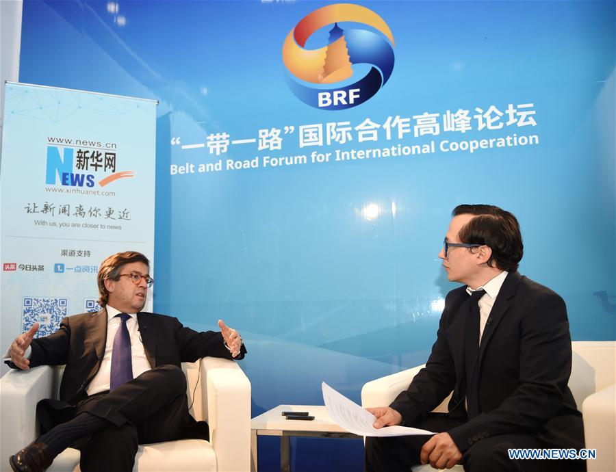 (BRF)CHINA-BEIJING-BELT AND ROAD FORUM-INTER-AMERICAN DEVELOPMENT BANK-INTERVIEW (CN)