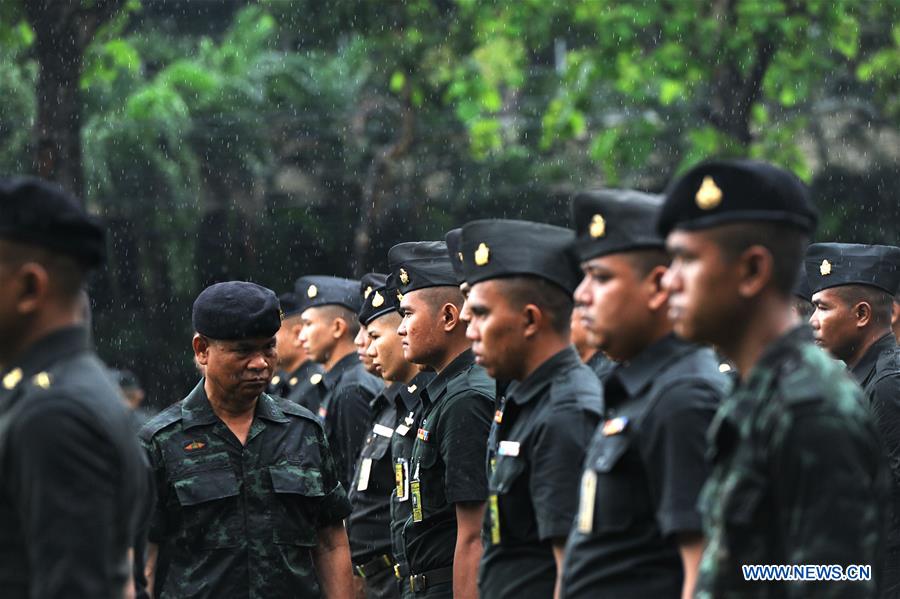 THAILAND-BANGKOK-ARMY-KING-BHUMIBOL-FUNERAL-TRAINING