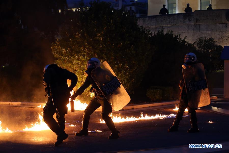 GREECE-ATHENS-AUSTERITY BILL-PROTEST