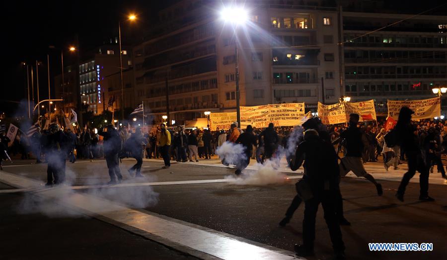GREECE-ATHENS-AUSTERITY BILL-PROTEST