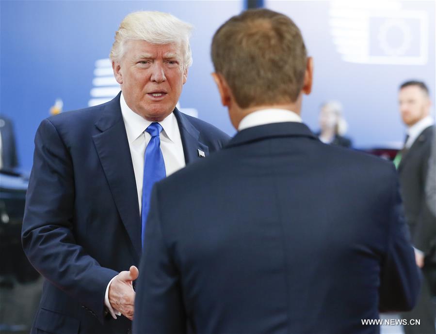 BELGIUM-BRUSSELS-EU-US-TRUMP-MEETING